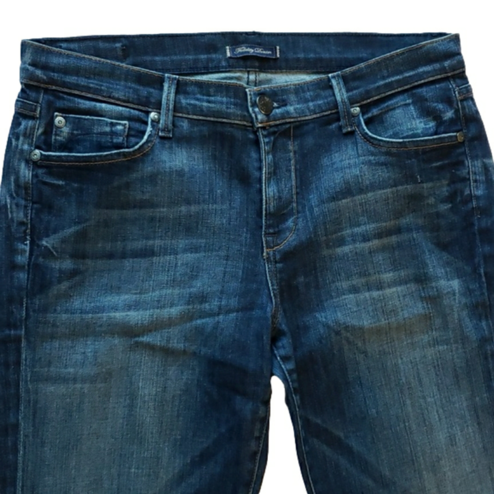 Fidelity Denim dark wash wide leg Belladonna Galliano boot cut jeans